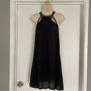 O’Neill Sexy Black Halter cut-off Soft Mini Dress